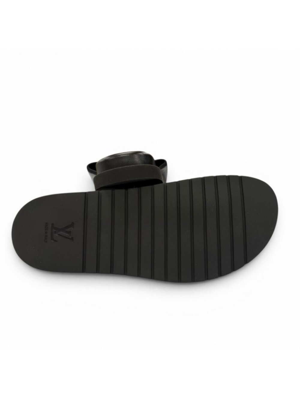 Louis Vuitton Miami Line Mules Leather Damier Giant Slide Sandals Black 9 - Picture 5 of 10